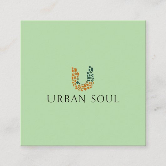 Urban Soul Vegan スクエア名刺 (正面)