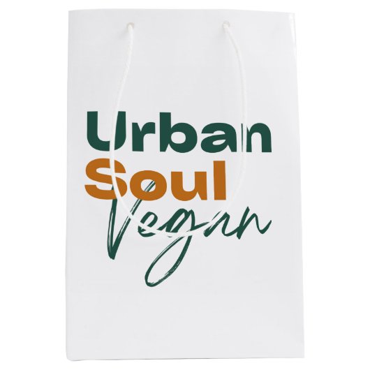 Urban Soul Vegan ミディアムペーパーバッグ (正面)