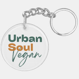 Urban Soul Vegan Minimalist Health and Wellness キーホルダー
