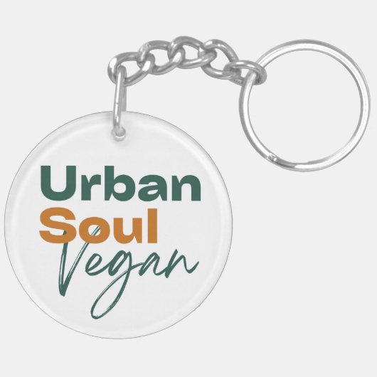 Urban Soul Vegan Minimalist Health and Wellness キーホルダー (裏面右)
