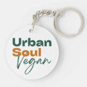 Urban Soul Vegan Minimalist Health and Wellness キーホルダー (裏面)