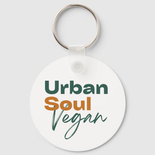 Urban Soul Vegan Minimalist Health and Wellness キーホルダー (正面)