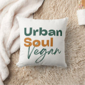 Urban Soul Vegan Minimalist Health and Wellness クッション (ブランケット)