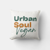 Urban Soul Vegan Minimalist Health and Wellness クッション (正面)