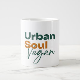 Urban Soul Vegan Minimalist Health and Wellness ジャンボコーヒーマグカップ
