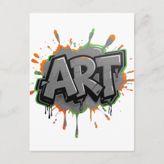 Urban Splash Art Graffiti Pulse Bold Street Expres ポストカード (正面)