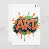 Urban Splash Art Graffiti Pulse Bold Street Expres ポストカード (正面/裏面)