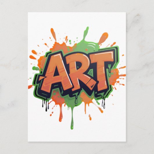 Urban Splash Art Graffiti Pulse Bold Street Expres ポストカード (正面)