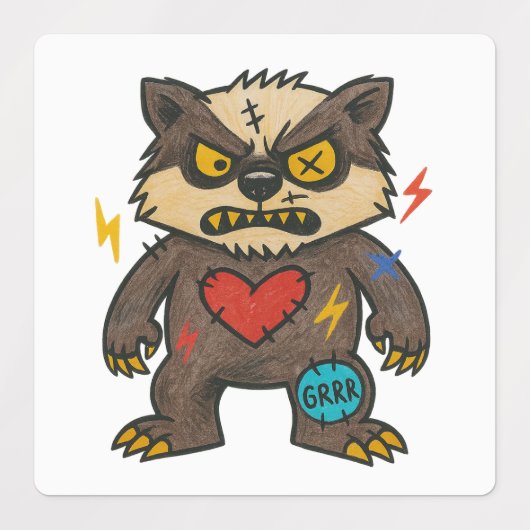 Urban Stitch Trio — Sticker Pack ラベル (デザイン2)