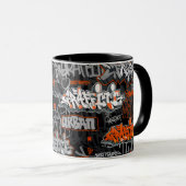 Urban Street Art Graffiti Collage  マグカップ (正面右)