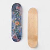 Urban Street Art Inspired Girly Floral Skate Deck スケートボード (正面)