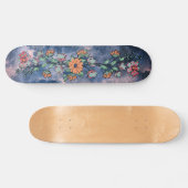 Urban Street Art Inspired Girly Floral Skate Deck スケートボード (横)