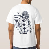 Urban Street Art Men’s T-Shirt – Bold Graphic Desi Tシャツ (裏面)
