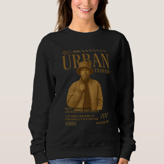 Urban Streetwear Poster – Bold Black Woman T-Shirt スウェットシャツ