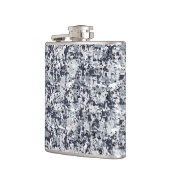Urban Style Silver Grey Digital Camouflage フラスク (左)