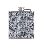 Urban Style Silver Grey Digital Camouflage フラスク (裏面)