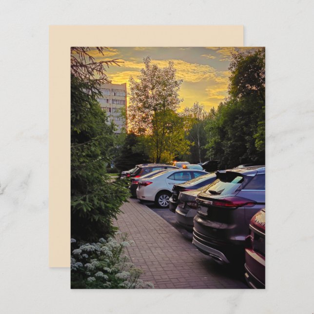 Urban Sunset Art Print by Sotnichenko – Customize (正面/裏面)