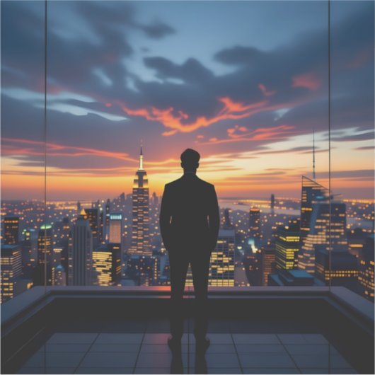 Urban Sunset Reflections シール (正面)