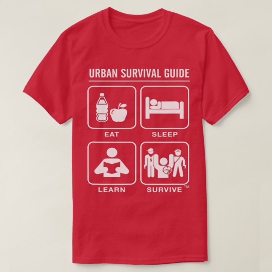 Urban Survival Guide Top  Tシャツ (デザイン正面)