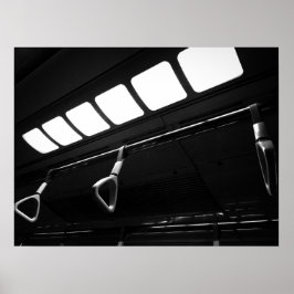 Urban Train Ceiling with Hand Straps ポスター