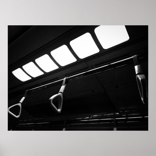 Urban Train Ceiling with Hand Straps ポスター (正面)