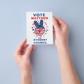 Urban Vote for Class President: VICTORY sign チラシ (手)