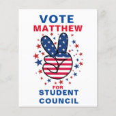 Urban Vote for Class President: VICTORY sign チラシ (正面)