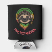 Urban Warrior Slothヘッドフォン – あなたのテキストメッセージ 缶クーラー (裏面)