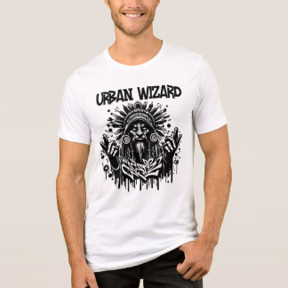 Urban Wizard Graphic Tee. Street Art Magic T-Shirt トライブレンドＴシャツ