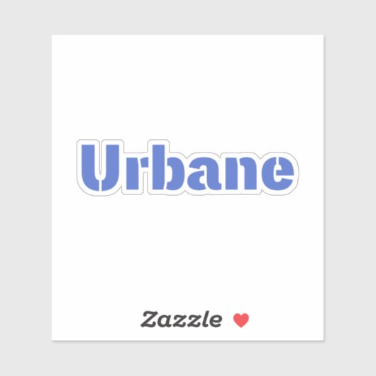 Urbane Cool Font Wording for a Charming Man  シール (シート)