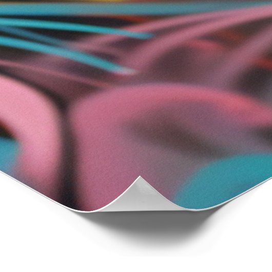 Urbaner Chic – mit Graffiti-Kunst und Model ポスター (角)