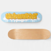 UrbanRiot Graffiti Cloudsデッキ スケートボード (横)