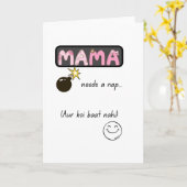 Urdu Desi Funny Mom Life カード (黄色い花)