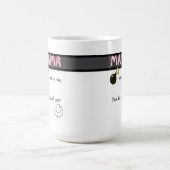 Urdu Desi Funny Mom Life コーヒーマグカップ (中央)