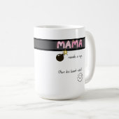 Urdu Desi Funny Mom Life コーヒーマグカップ (正面右)
