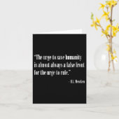 Urge To Rule _ Democracy Philosophy Quote By H L M カード (黄色い花)