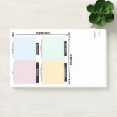 Urgent Important Eisenhower Matrix Notes ポストイット (オフィス)