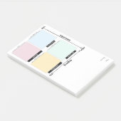 Urgent Important Eisenhower Matrix Post-It Notes ポストイット (アングル)