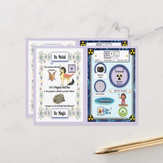 Uri – ウランホルンユニコーンゲームカード ポストカード (正面/裏面インサイチュ)