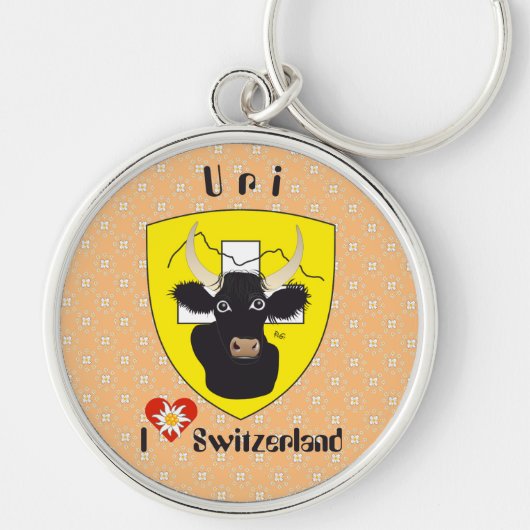 Uri – シュウィズ – スイス – シュヴィツェラ・シュリュッセランナーガー キーホルダー (正面)