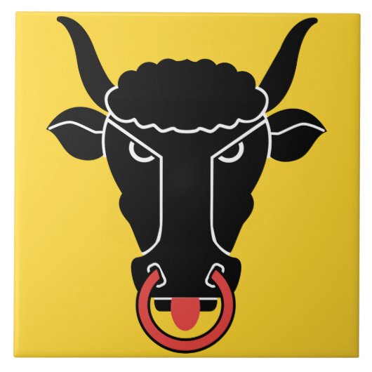 Uri Canton, Switzerland Flag Tile タイル (正面)