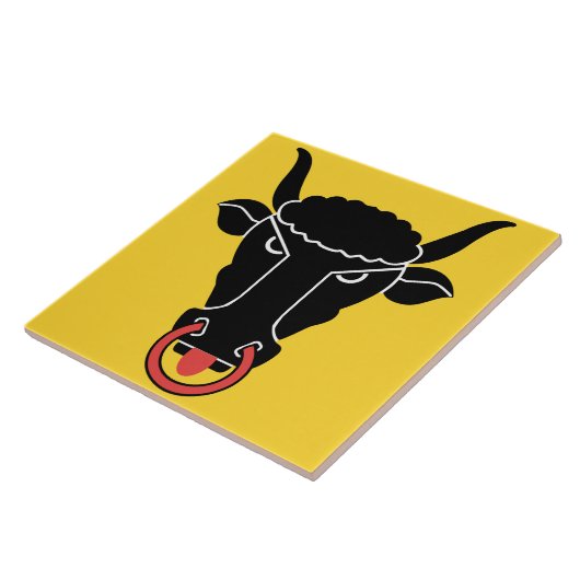 Uri Canton, Switzerland Flag Tile タイル (側面)