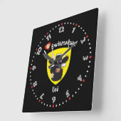 Uri Schweiz Suisse Svizzera Svizra Switzerland スクエア壁時計 (傾斜)
