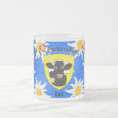 Uri Schweiz Suisse Svizzera Svizra Tasse フロストグラスマグカップ (中央)