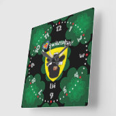 Uri Schweiz Suisse Svizzera Svizra Uhr スクエア壁時計 (傾斜)