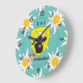 Uri Schweiz Suisse Svizzera Svizra Uhr ラージ壁時計 (傾斜)