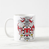 Uribeの家紋 コーヒーマグカップ (左)