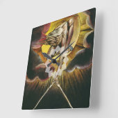 Urizen -ウィリアムブレイク-幾日の古代 スクエア壁時計 (傾斜)