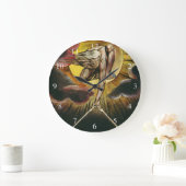 Urizen - William Blake – 古代の日 ラージ壁時計 (ホーム)