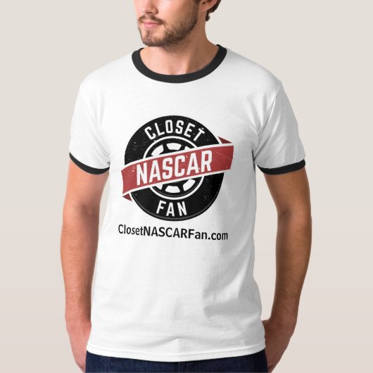 URLが付いているClosetNASCARFanの信号器のワイシャツ Tシャツ (正面)